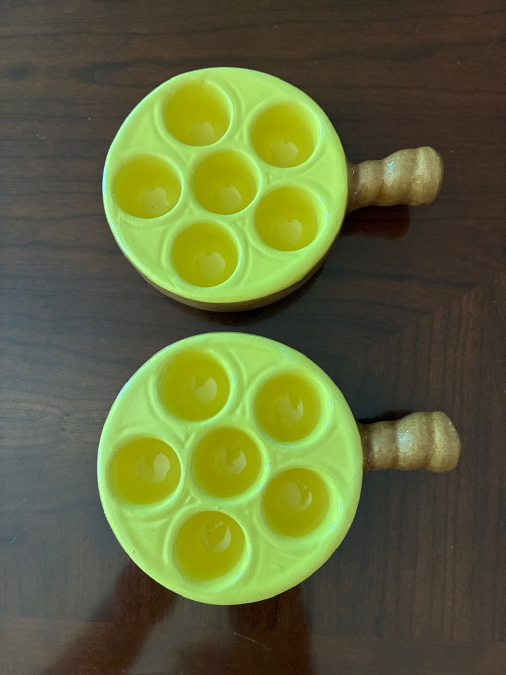 Vintage Escargo France Depose Porcelain Baking Dishes